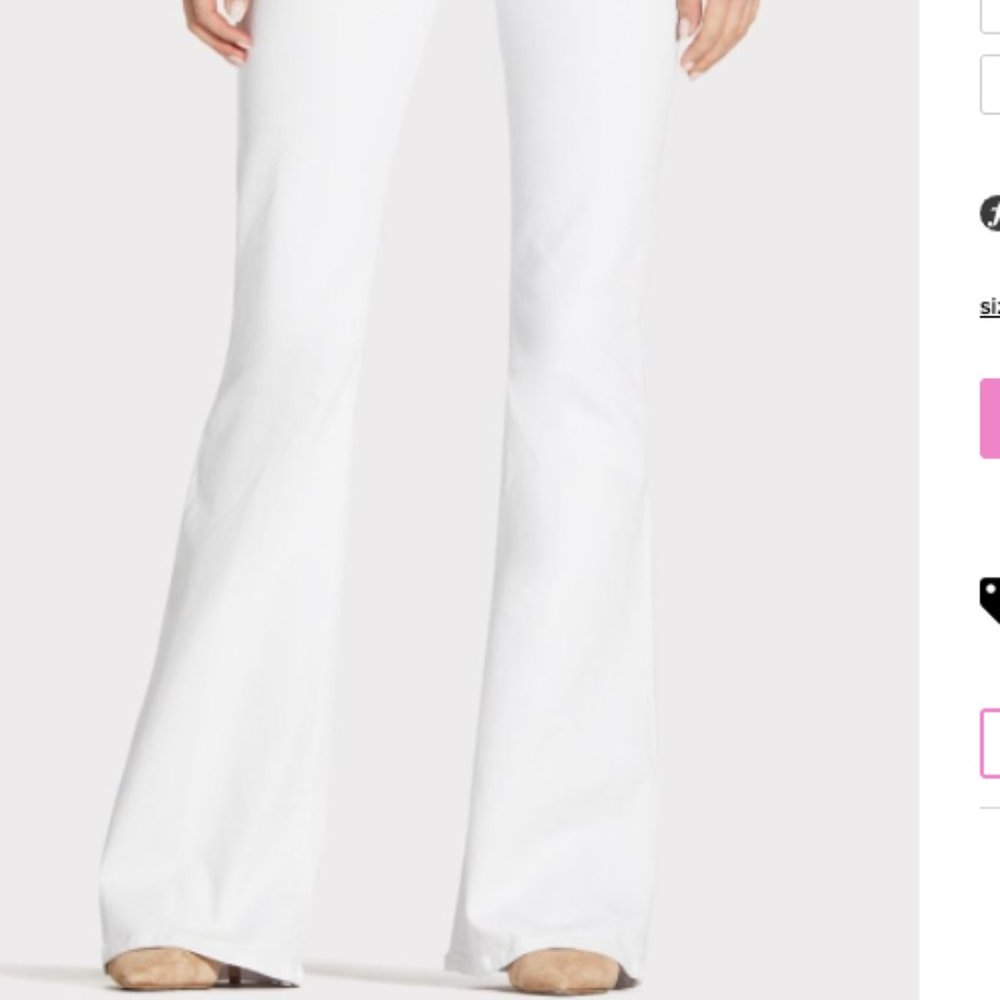 Hudson Jeans- White Flare Jeans